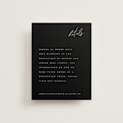 "Slate" - Direction Cards in Bridal Veil by Up Up Creative - Front