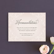 "Elegant Lace" - Direction Cards in Blush by Hooray Creative - Front