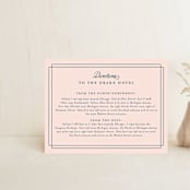 "Chic Gala" - Direction Cards in Cotton Candy by Kimberly FitzSimons - Front