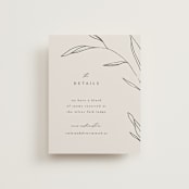 "Waldorf" - Direction Cards in Taupe by Kelly Schmidt - Front