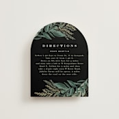 "Forest Crest" - Direction Cards in Obsidian by Alethea and Ruth - Front