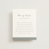 "signature monogram" - Direction Cards in Sage by Sara Hicks Malone - Front