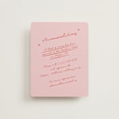 "The Bird Song" - Direction Cards in Peach by Helena Vitto - Front