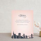 "Big City - San Francisco" - Direction Cards in Blush by Hooray Creative - Front