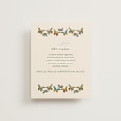"Flutter" - Direction Cards in Sunset by Jen Owens - Front