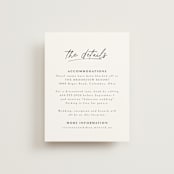 "A formal request" - Direction Cards in Jet by Lea Delaveris - Front