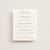 "Empire" - Direction Cards in Dusty Blue by Jennifer Postorino - Front