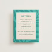"The Palm" - Direction Cards in Flamingo by Pixel and Hank - Front