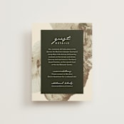 "Organic Elegance" - Direction Cards in Sand by Carrie Moradi - Front