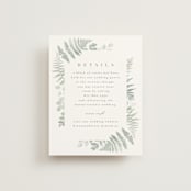 "Gilded Woodland" - Direction Cards in Fern by Kristie Kern - Front