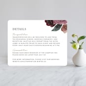 "floral corner" - Direction Cards in Marsala by Cass Loh - Front