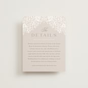 "Lace Trim" - Direction Cards in Cream by Kristen Smith - Front