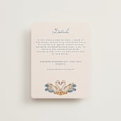 "Swan Crest" - Direction Cards in Royal by Cass Loh - Front