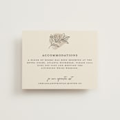 "leaf contour" - Direction Cards in Natural by Susan Zinader - Front