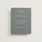 "Mountainview" - Direction Cards in Pewter by Sarah Brown - Front