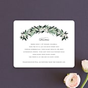 "Wall Flower" - Direction Cards in Greenery by Jennifer Postorino - Front