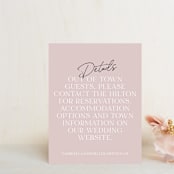 "Marry You" - Direction Cards in Blush by Design Lotus - Front