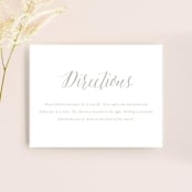 "Monogram Floral" - Direction Cards in Peach by Lori Wemple - Front