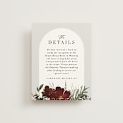"harvest" - Direction Cards in Cabernet by Everett Paper Goods - Front