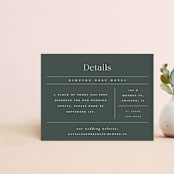 "Swanky" - Direction Cards in Forest by Carolyn Nicks - Front