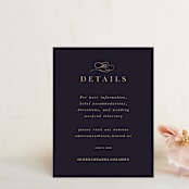 "Monogram a la Mode" - Direction Cards in Midnight by Hooray Creative - Front
