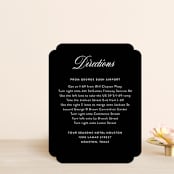 "our moment" - Direction Cards in Tuxedo by Jill Means - Front