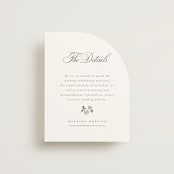"Wistful" - Direction Cards in Mist by Everett Paper Goods - Front