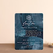 "Midnight Snowfall" - Direction Cards in Navy by Alethea and Ruth - Front