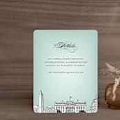"Big City - Washington DC" - Direction Cards in Mint Green by Hooray Creative - Front
