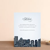 "Big City - Boston" - Direction Cards in Pale blue by Hooray Creative - Front