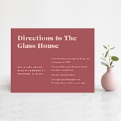 "Headline" - Direction Cards in Rust by Melissa Egan of Pistols - Front