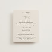 "Etched Frame" - Direction Cards in Eggshell by Robert and Stella - Front