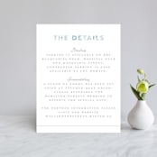 "Sea Glass" - Direction Cards in Ocean by Hudson meet Rose - Front