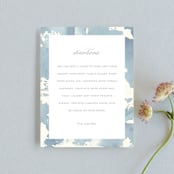 "Reverie" - Direction Cards in Periwinkle by Sara Hicks Malone - Front
