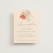 "New Blossoms" - Direction Cards in Peach by Olivia Raufman - Front