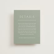 "Simple Crest" - Direction Cards in Sage by Kristen Smith - Front