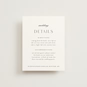 "More Than Words" - Direction Cards in Bridal White by Design Lotus - Front