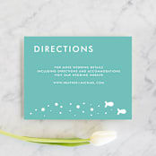 "Only Fish for Me" - Direction Cards in Tropical Sea by Ling Wang - Front