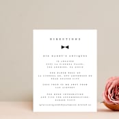 "Beau tied" - Direction Cards in Tuxedo by Gwen Bedat - Front