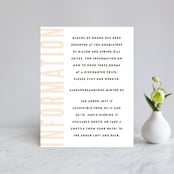 "With Great Joy" - Direction Cards in Peach by Up Up Creative - Front