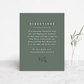 "Falling Branch" - Direction Cards in Eucalyptus by Amy Kross - Front