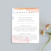 "Watercolor Wisp" - Direction Cards in Blush by Ariel Rutland - Front