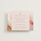 "Delicate brushstrokes" - Direction Cards in Blush by Lucrecia Caporale - Front