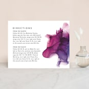 "saturated" - Direction Cards in Plum by Erin Deegan - Front