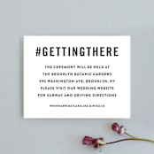 "Open Bar" - Direction Cards in Tuxedo by Jennifer Lew - Front