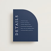"brushstrokes in bloom" - Direction Cards in Indigo by Angela Marzuki - Front