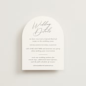 "Palm Monogram" - Direction Cards in Leaf by Olivia Raufman - Front