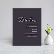 "Right Side" - Direction Cards in Blackberry by Susan Brown - Front