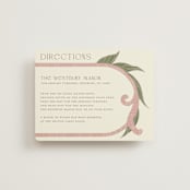 "1081" - Direction Cards in Blush by GeekInk Design - Front