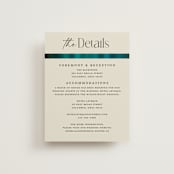 "Spectrum" - Direction Cards in Teal by Heather Schertzer - Front